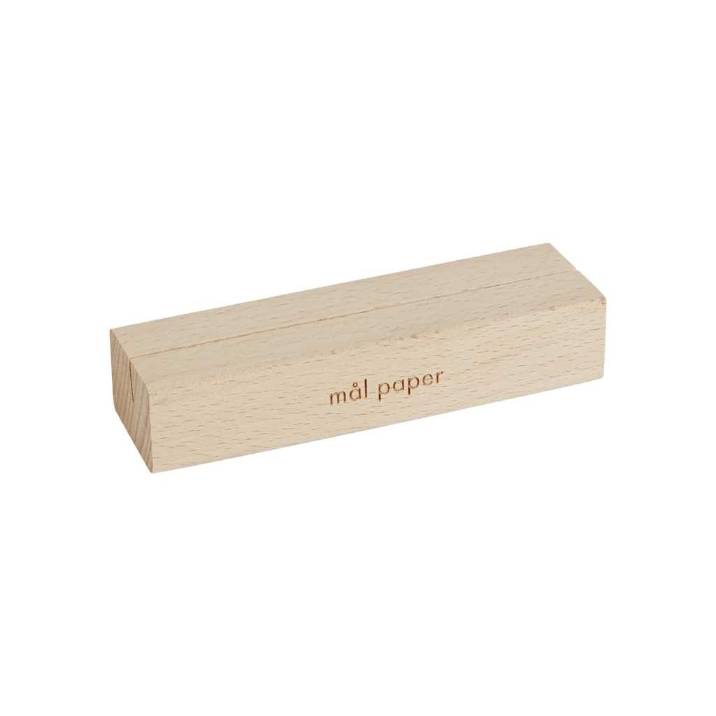 Wood Bloc Card Stand