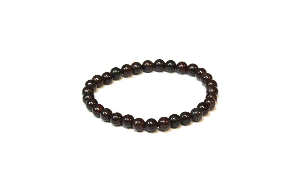 Bloodstone Round Bead Bracelet - Courageous Vitality | Bracelets | Wiccan Center
