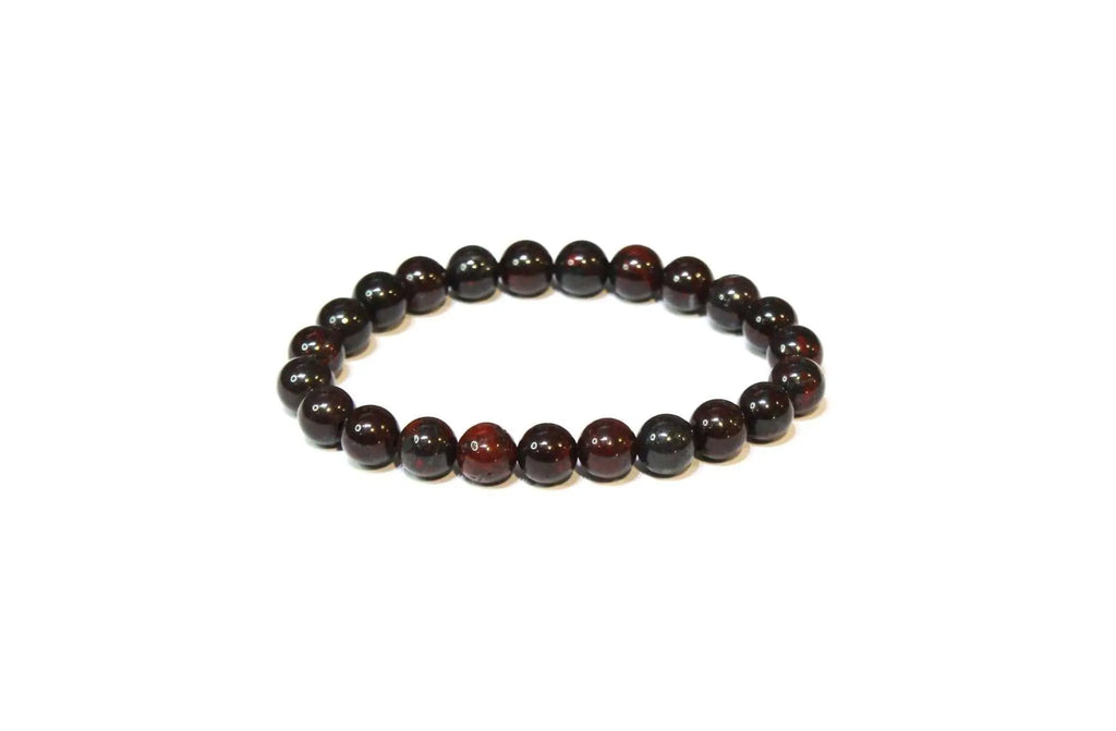Bloodstone Round Bead Bracelet - Courageous Vitality | Bracelets | Wiccan Center