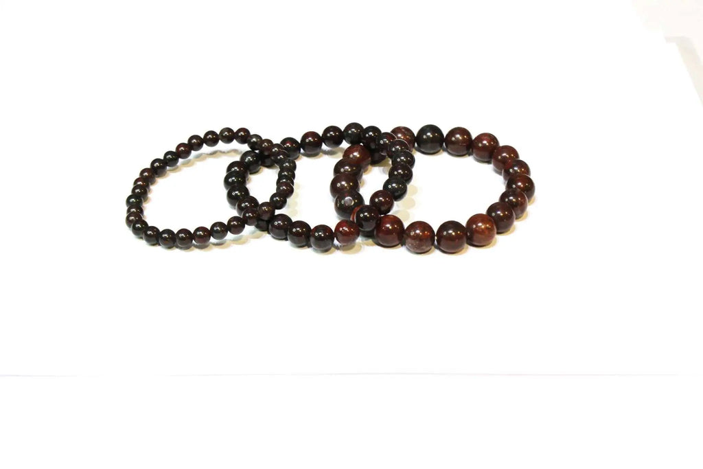 Bloodstone Round Bead Bracelet - Courageous Vitality | Bracelets | Wiccan Center