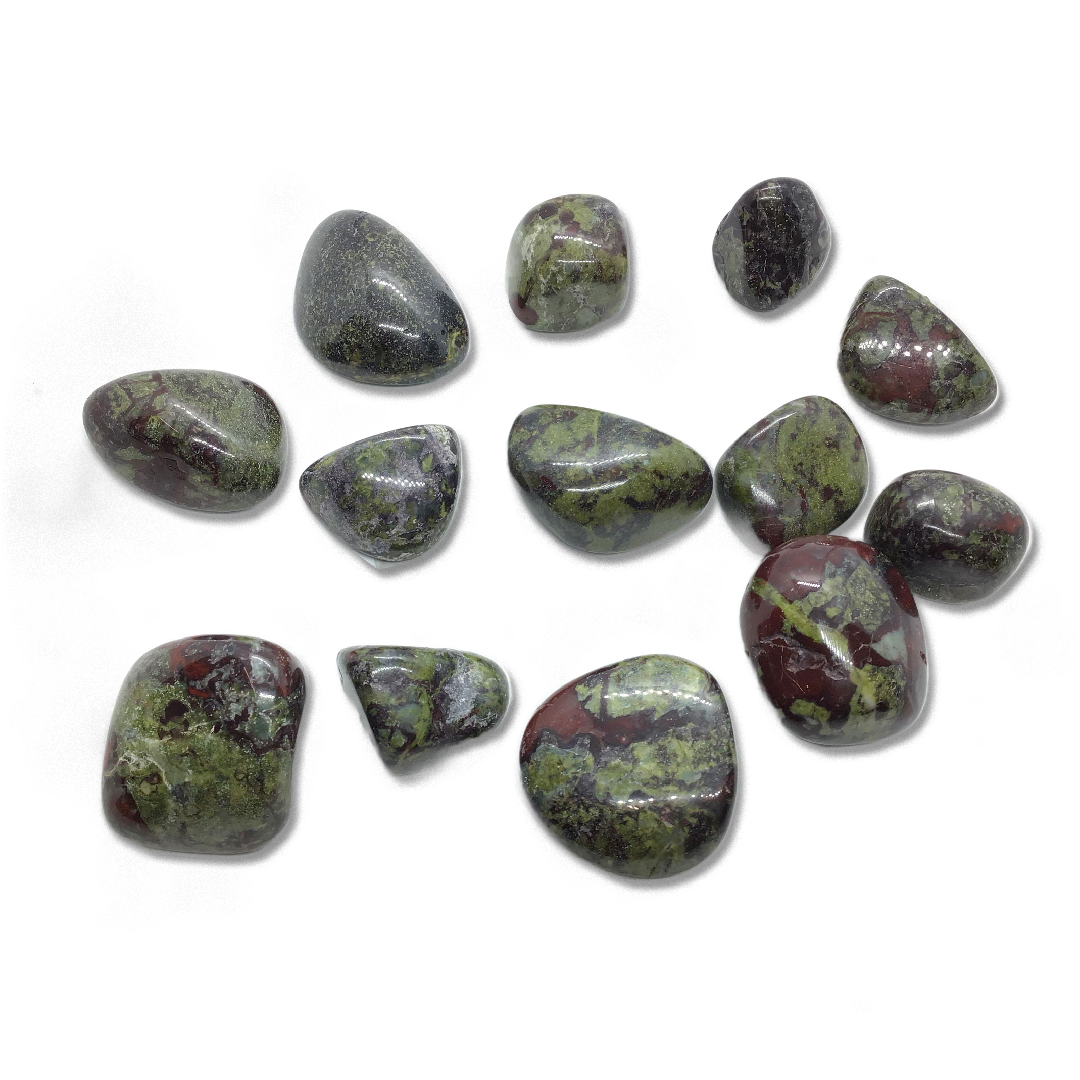 Tumbled Dragon Bloodstone From Australia - Sold In Singles | Crystals & Minerals > Specimens | Wiccan Center