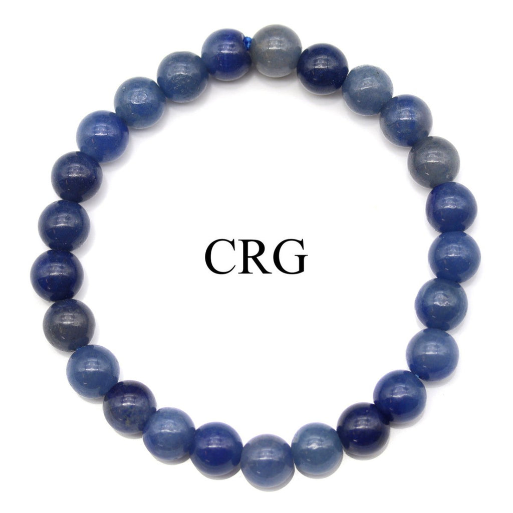Blue Aventurine Round Bead Stretch Bracelet (8 mm)