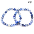 Blue Aventurine Round Bead Stretch Bracelet (8 mm)