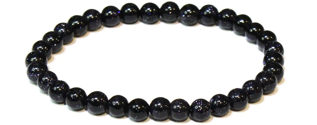 Blue Goldstone Round Bead Bracelet - Dream Translation | Bracelets | Wiccan Center