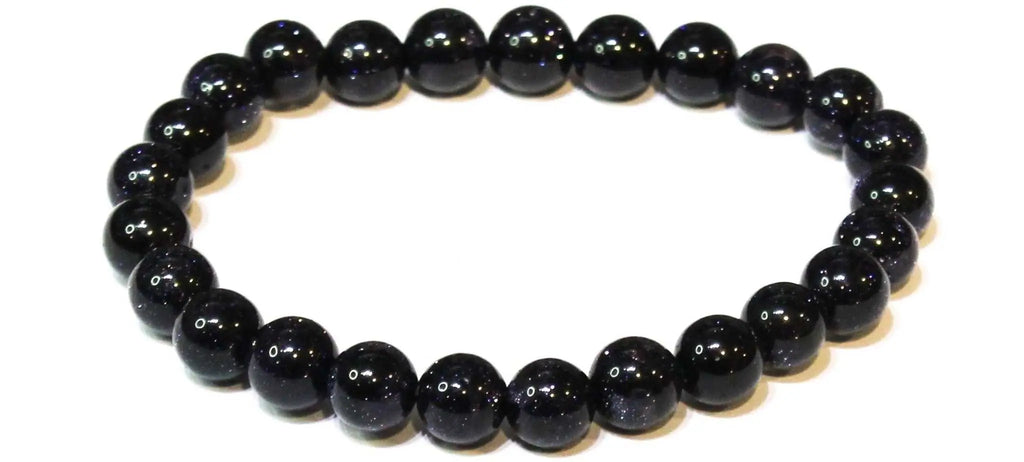 Blue Goldstone Round Bead Bracelet - Dream Translation | Bracelets | Wiccan Center