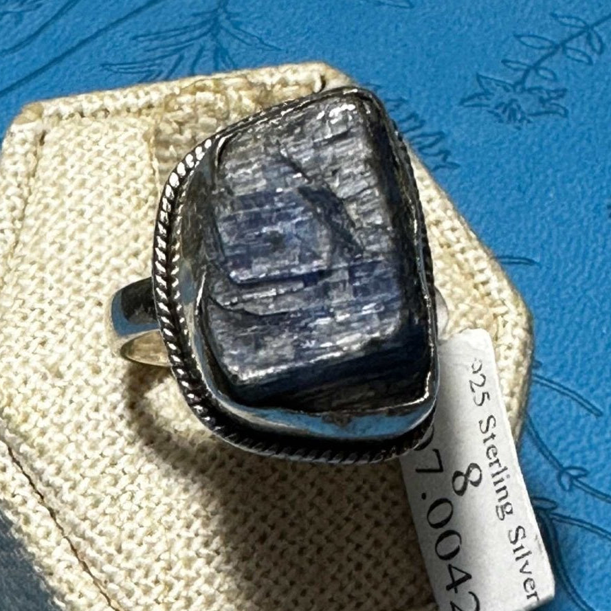 Rough Blue Kyanite Ring (07.0042) | Rings | Wiccan Center