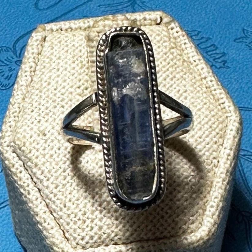 Rough Blue Kyanite Ring (07.0042) | Rings | Wiccan Center