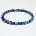 Blue Kyanite Round Bead Bracelet - Aligned Communication | Bracelets | Wiccan Center