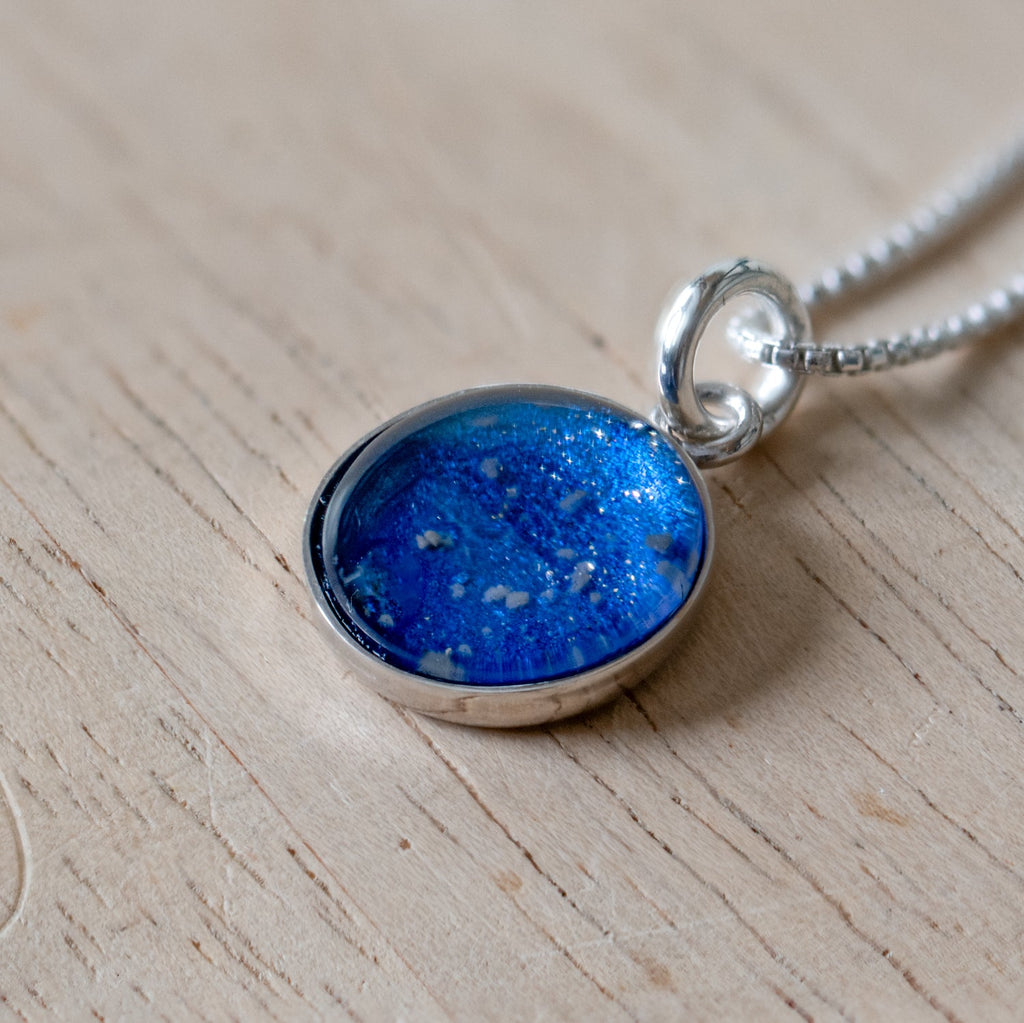 Blue Moon Lunar Highlands Pendant - NWA 5000 Meteorite | Jewelry > Necklaces > Meteorites | Wiccan Center