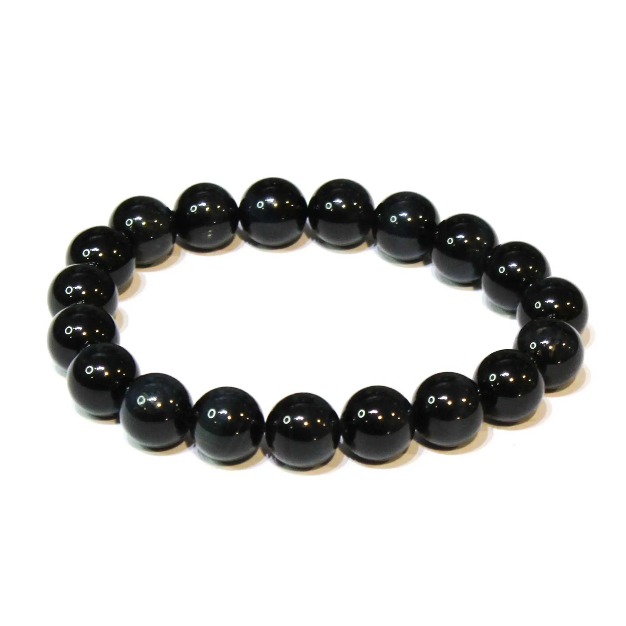 Blue Tiger (Hawk's Eye) Round Bead Bracelet - Mental Stability | Bracelets | Wiccan Center