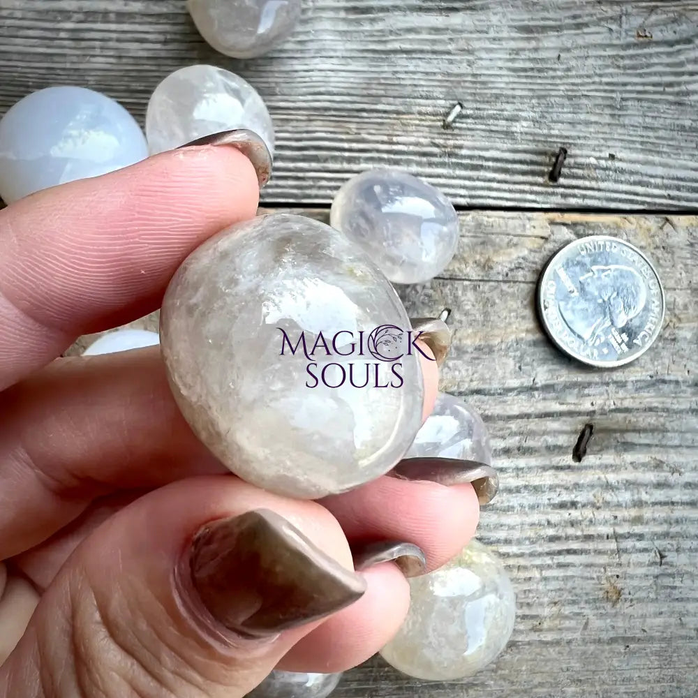 Blue Tumbled Rose Quartz | Rocks & Fossils | Wiccan Center