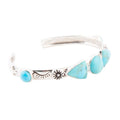 Blue Turquoise and Sterling Silver Cuff Bracelet | Bracelets | Wiccan Center
