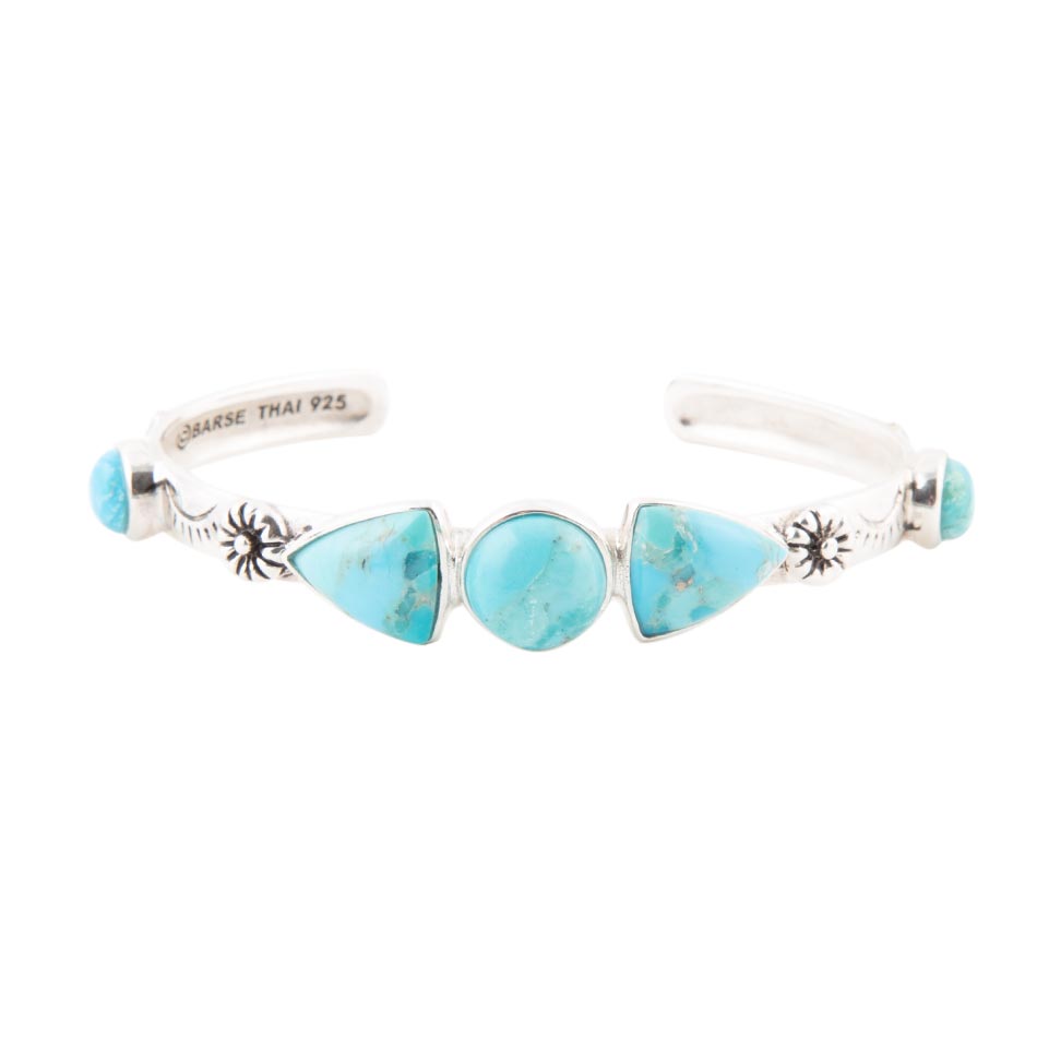 Blue Turquoise and Sterling Silver Cuff Bracelet | Bracelets | Wiccan Center