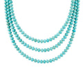 Blue Turquoise Magnesite Golden Necklace | Necklaces | Wiccan Center