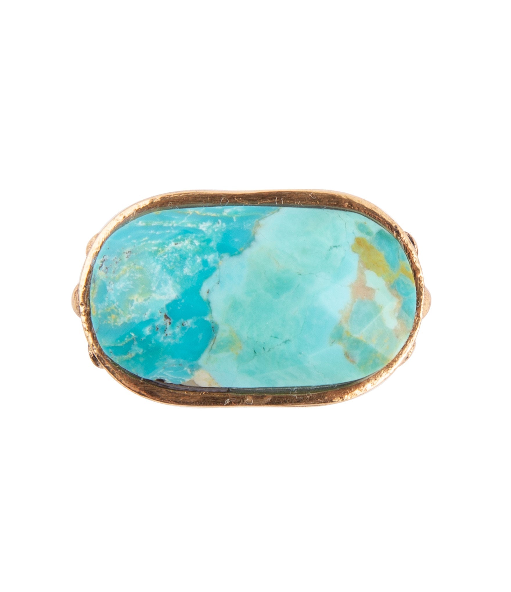 Blue Turquoise Oval Statement Ring | Rings | Wiccan Center