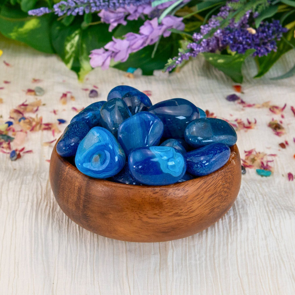 Blue Agate Tumbled 1lb