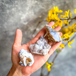 Raw Blue Chalcedony Specimens | | Wiccan Center