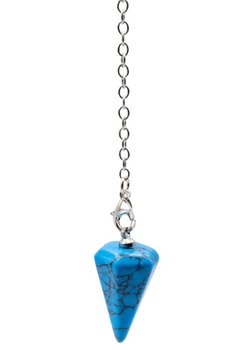 Blue Howlite Crystal Pendulum | Pendulum | Wiccan Center