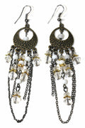 Boho Chandelier Earrings Long Dangle Beaded Tassel Style | Earrings | Wiccan Center