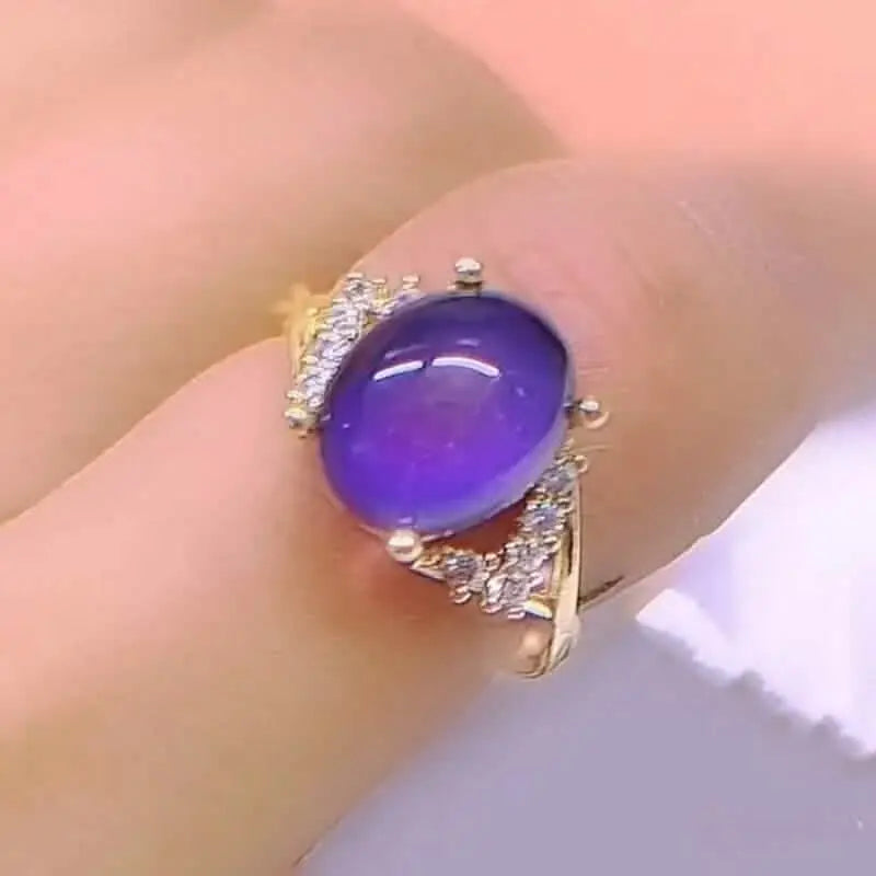 Boho Style Color Changing Mood Stone Cuff Rings | Rings | Wiccan Center