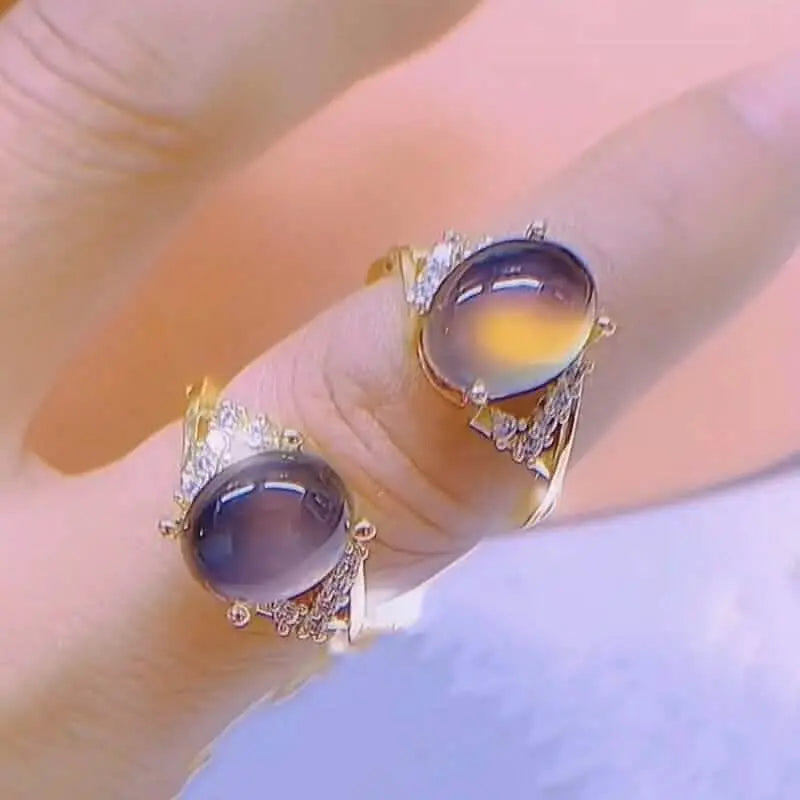 Boho Style Color Changing Mood Stone Cuff Rings | Rings | Wiccan Center