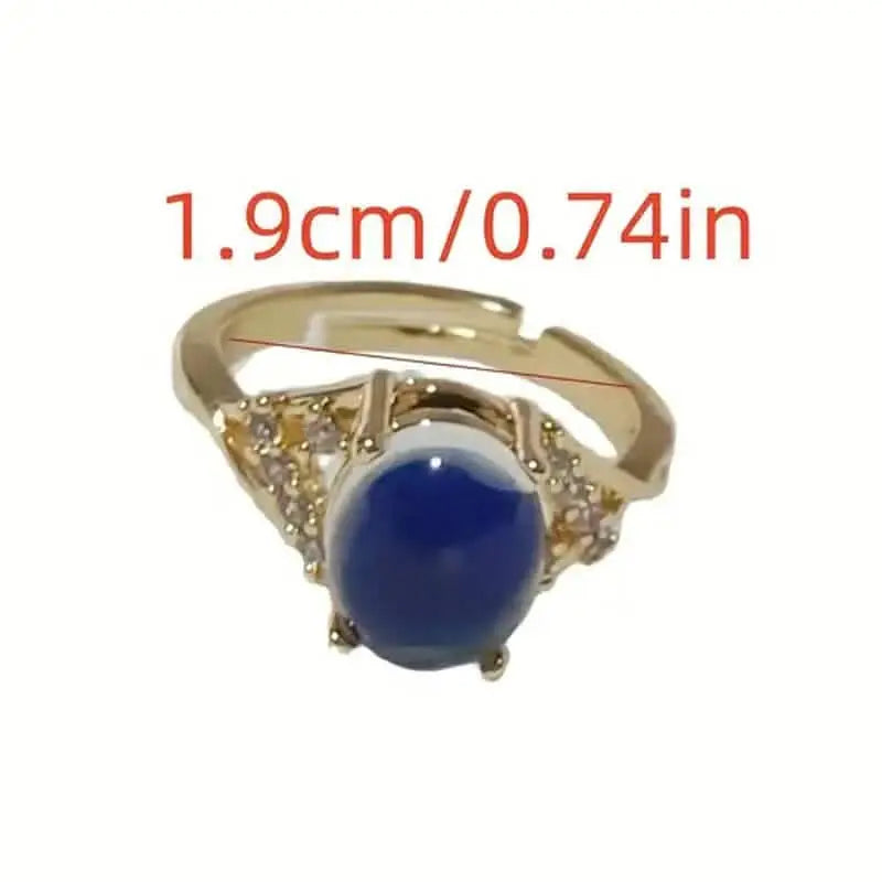 Boho Style Color Changing Mood Stone Cuff Rings | Rings | Wiccan Center