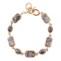 Bold Labradorite and Bronze Toggle Bracelet | Bracelets | Wiccan Center