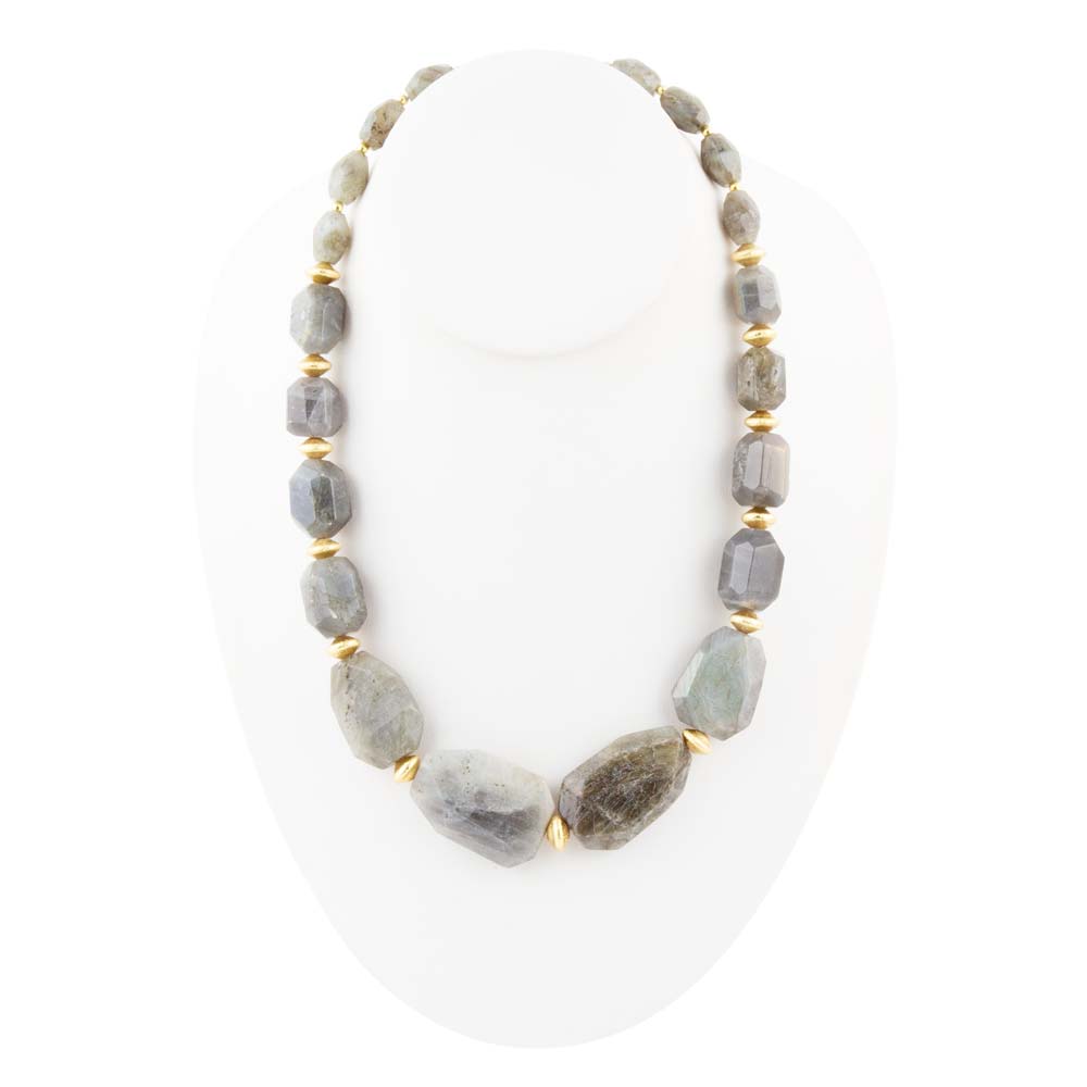 Bold Labradorite Statement Necklace | Necklaces | Wiccan Center