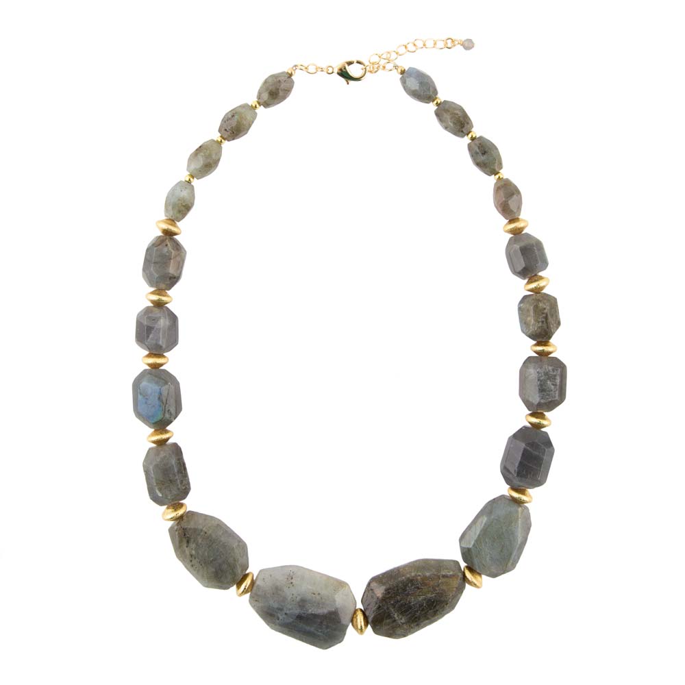 Bold Labradorite Statement Necklace | Necklaces | Wiccan Center