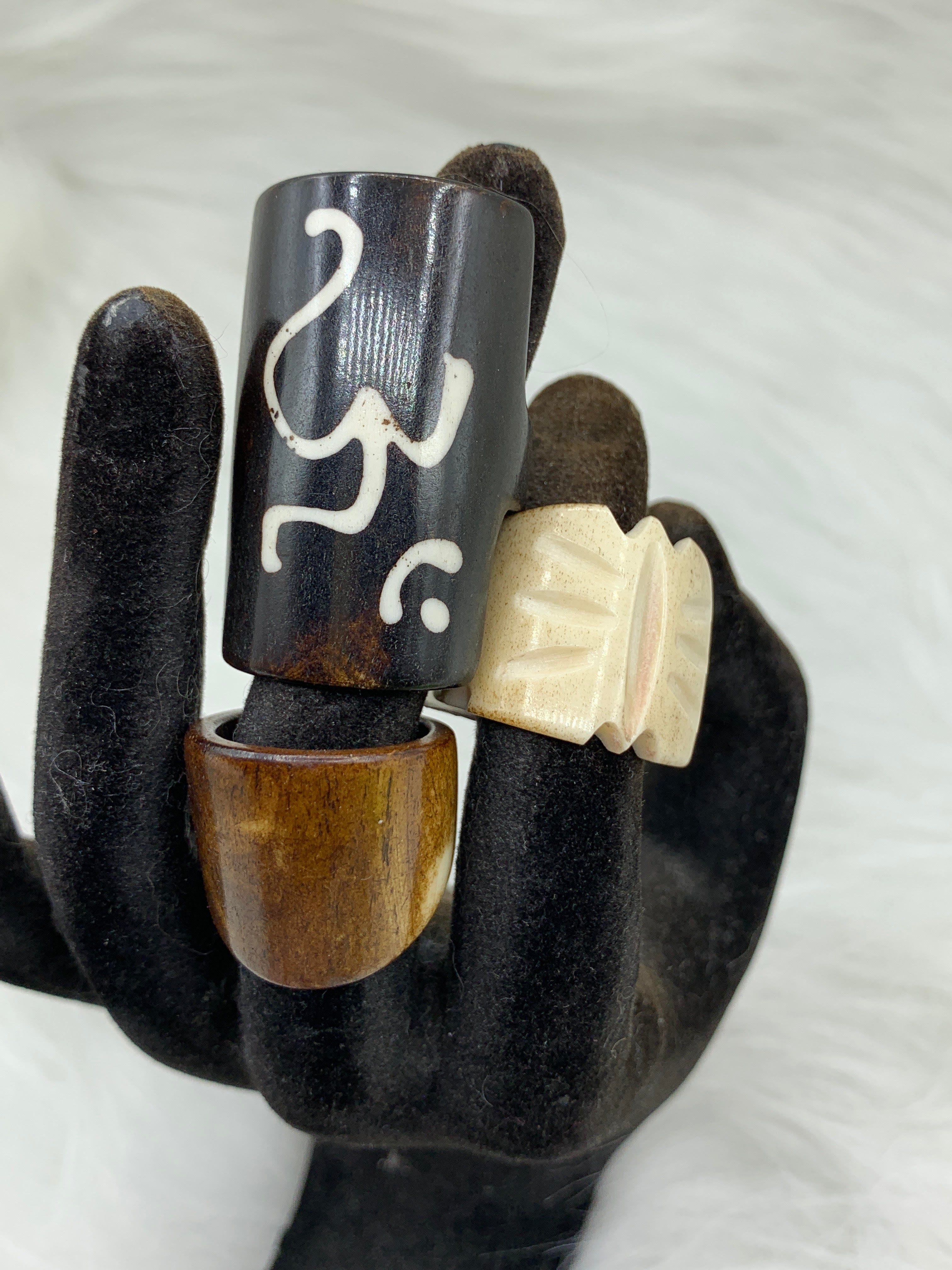 Assorted Bone Rings | Jewelry-Rings | Wiccan Center