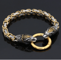 Vikings Snake Head Stainless Steel Bracelet | Bracelets | Wiccan Center