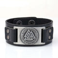 Vikings Valknut Leather Arm Cuff | Bracelets | Wiccan Center