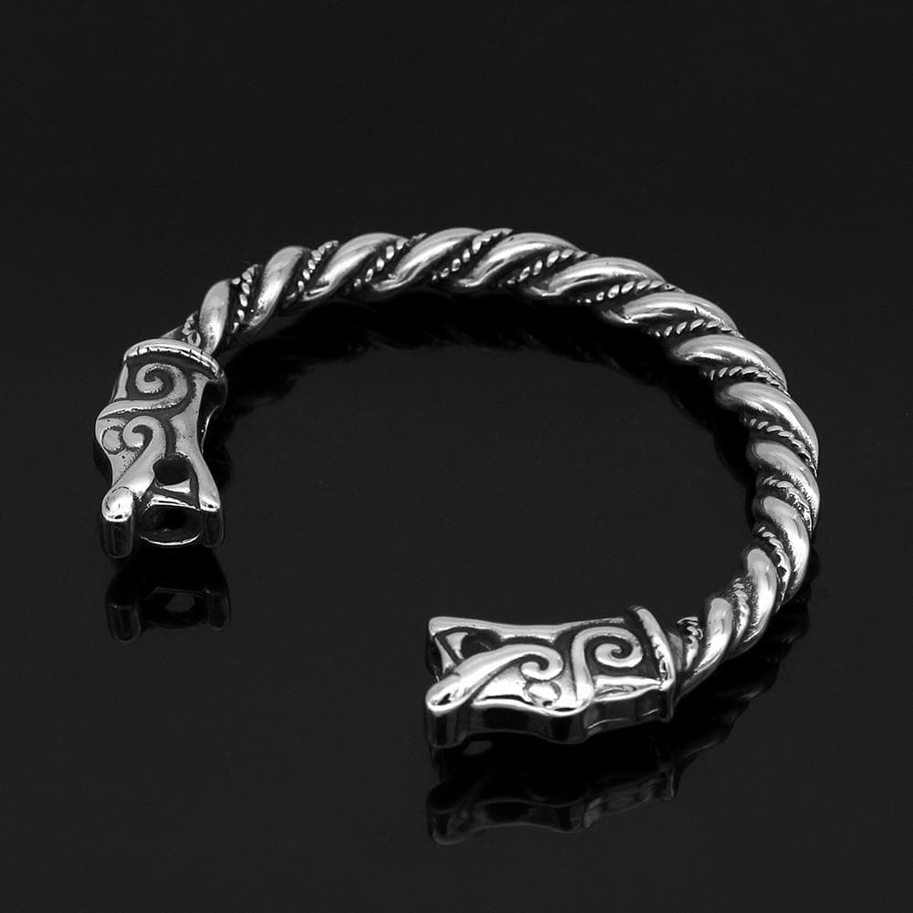 Vikings Nordic Dragon Stainless Steel Bracelet | Bracelets | Wiccan Center