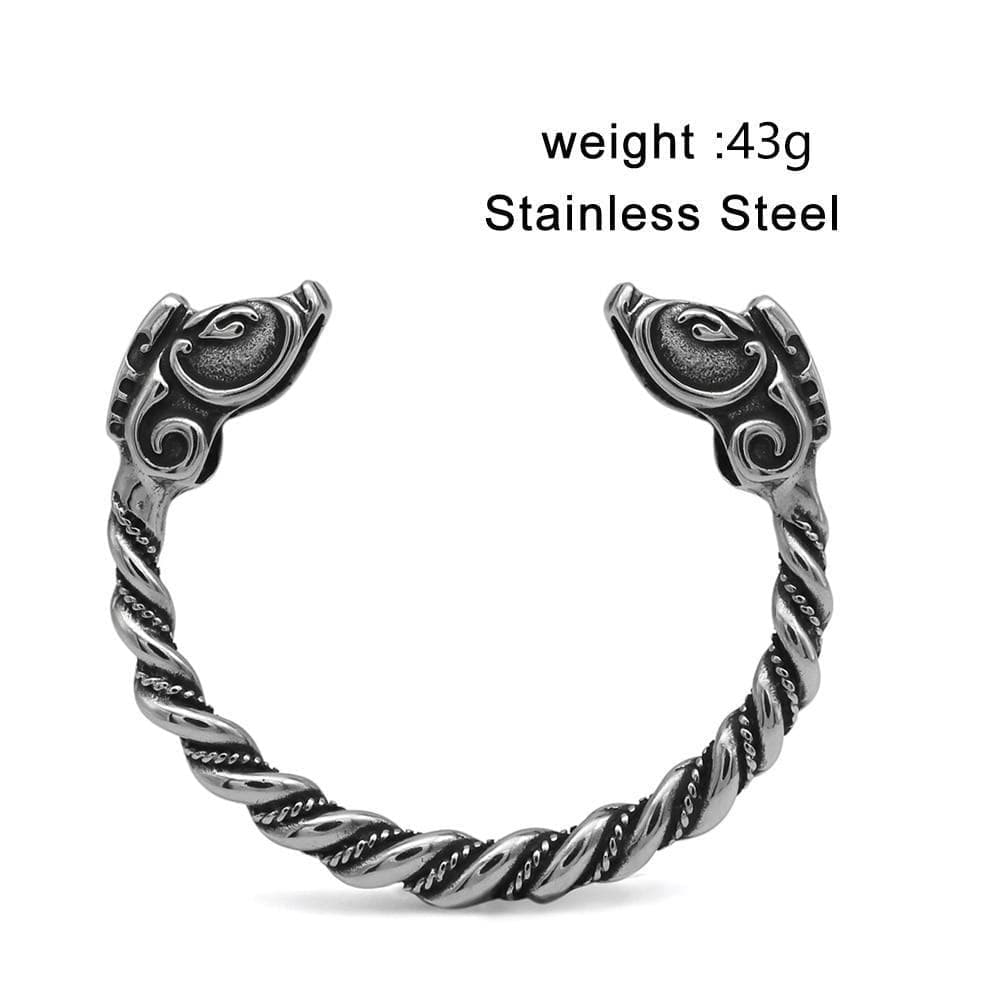 Vikings Dragons & Serpents Stainless Steel Bracelet | Bracelets | Wiccan Center