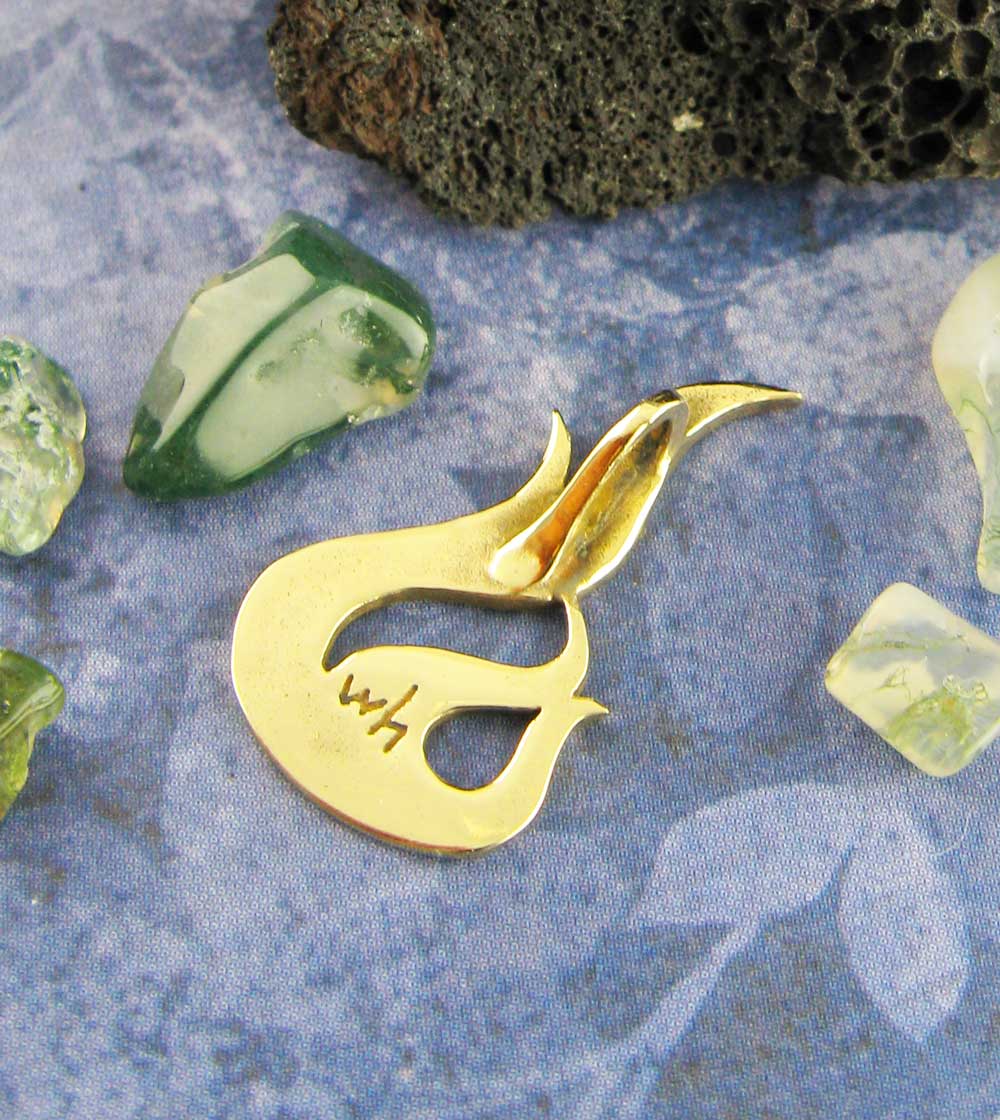 Flame Pendant, Handmade - Brass | Handmade > Brass | Wiccan Center