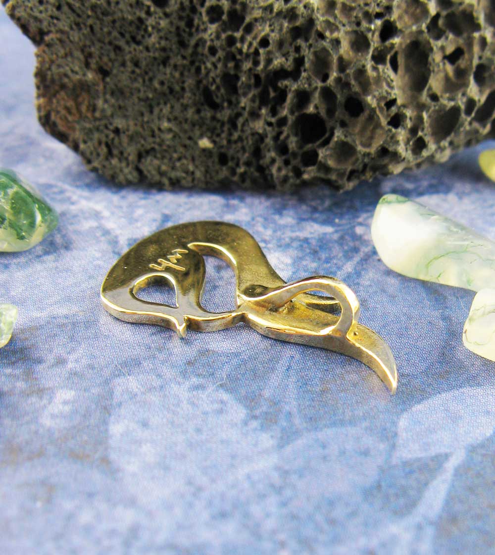 Flame Pendant, Handmade - Brass | Handmade > Brass | Wiccan Center