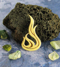 Flame Pendant, Handmade - Brass | Handmade > Brass | Wiccan Center