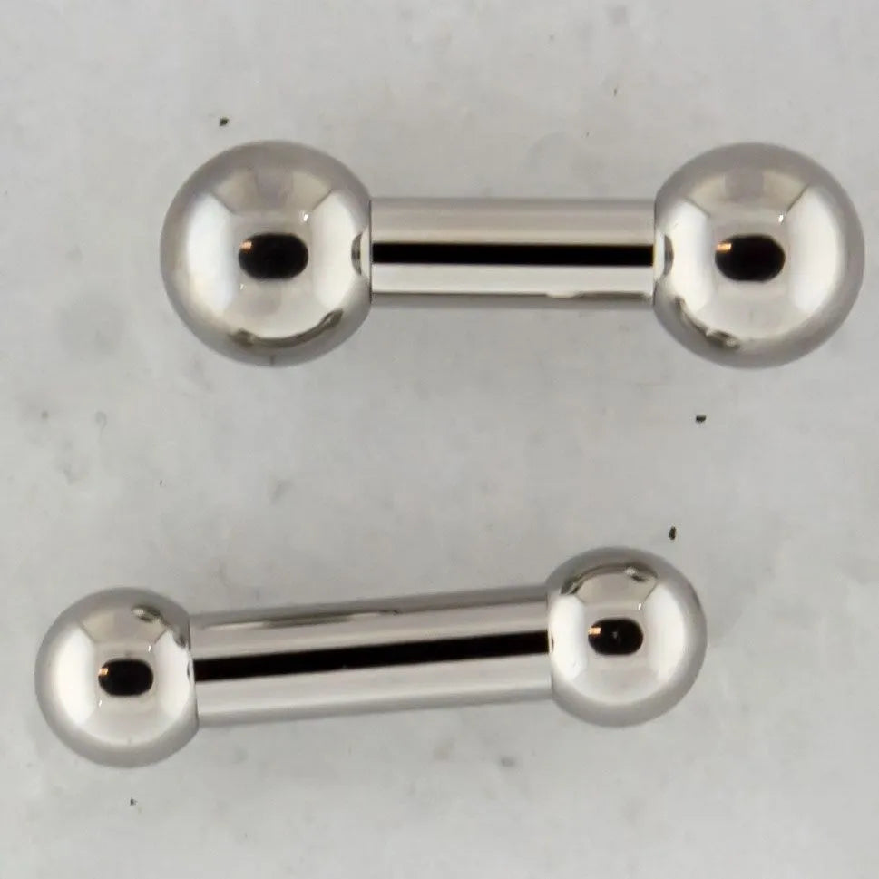 6G Internally Threaded Steel Barbells | Body Jewelry | Wiccan Center