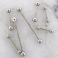 Steel 16G Internally Threaded Straight Barbells | | Wiccan Center