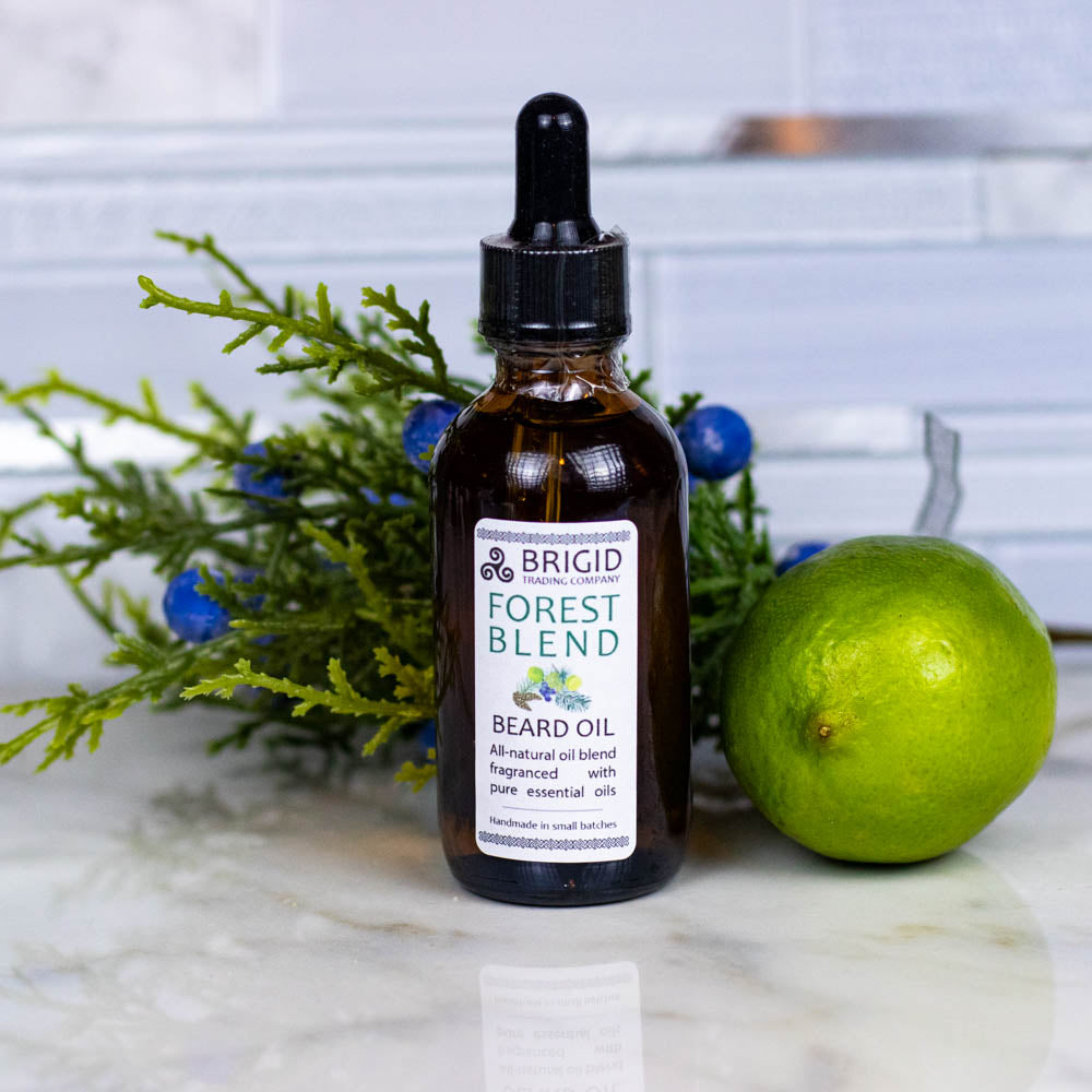 Forest Blend Natural Beard Oil - Juniper, Pine, Balsam, Cedar, and Lime | Beard Oil | Wiccan Center