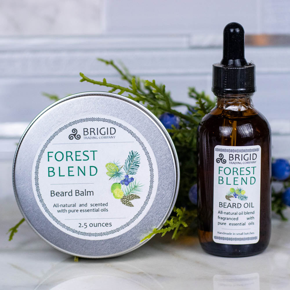 Forest Blend Natural Beard Oil - Juniper, Pine, Balsam, Cedar, and Lime | Beard Oil | Wiccan Center