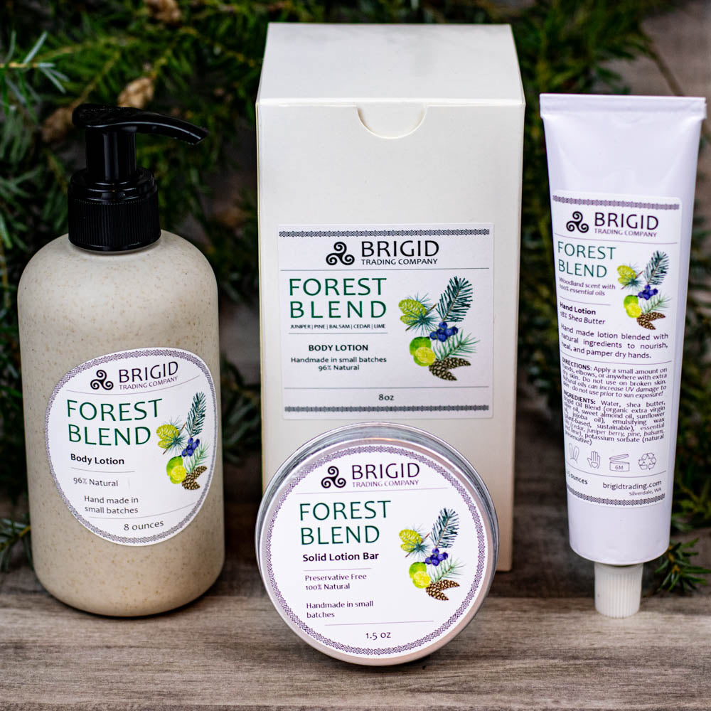 Forest Blend Natural Body Lotion - Juniper, Pine, Balsam, Cedar, and Lime | Body Lotion | Wiccan Center