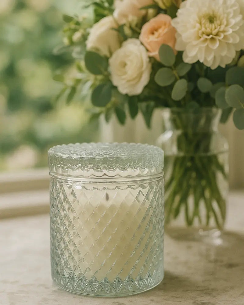 15oz brilliant candle vessel & lid | vessels | Wiccan Center