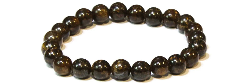 Bronzite Round Bead Bracelet - Balanced Diplomacy | Bracelets | Wiccan Center