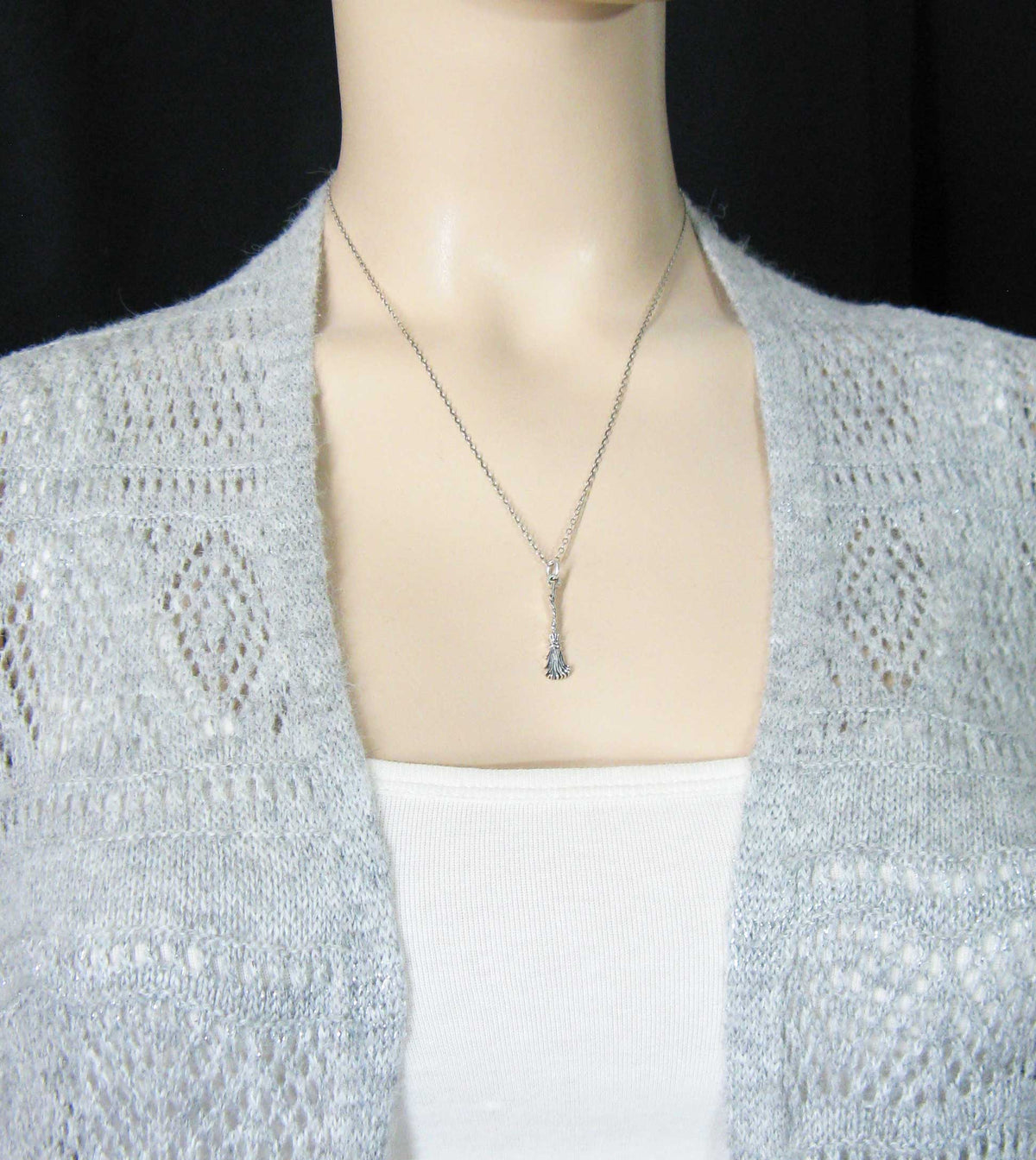 Besom or Broomstick Charm, Handmade - 925 Sterling Silver | Handmade > Silver | Wiccan Center