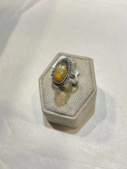 Bumblebee Jasper Ring Size 6 "Angelic" | Rings | Wiccan Center