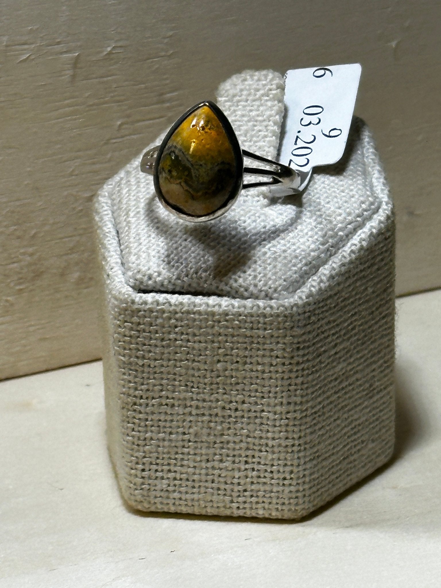 Bumblebee Jasper Ring Size 9 (03.2026) | Rings | Wiccan Center
