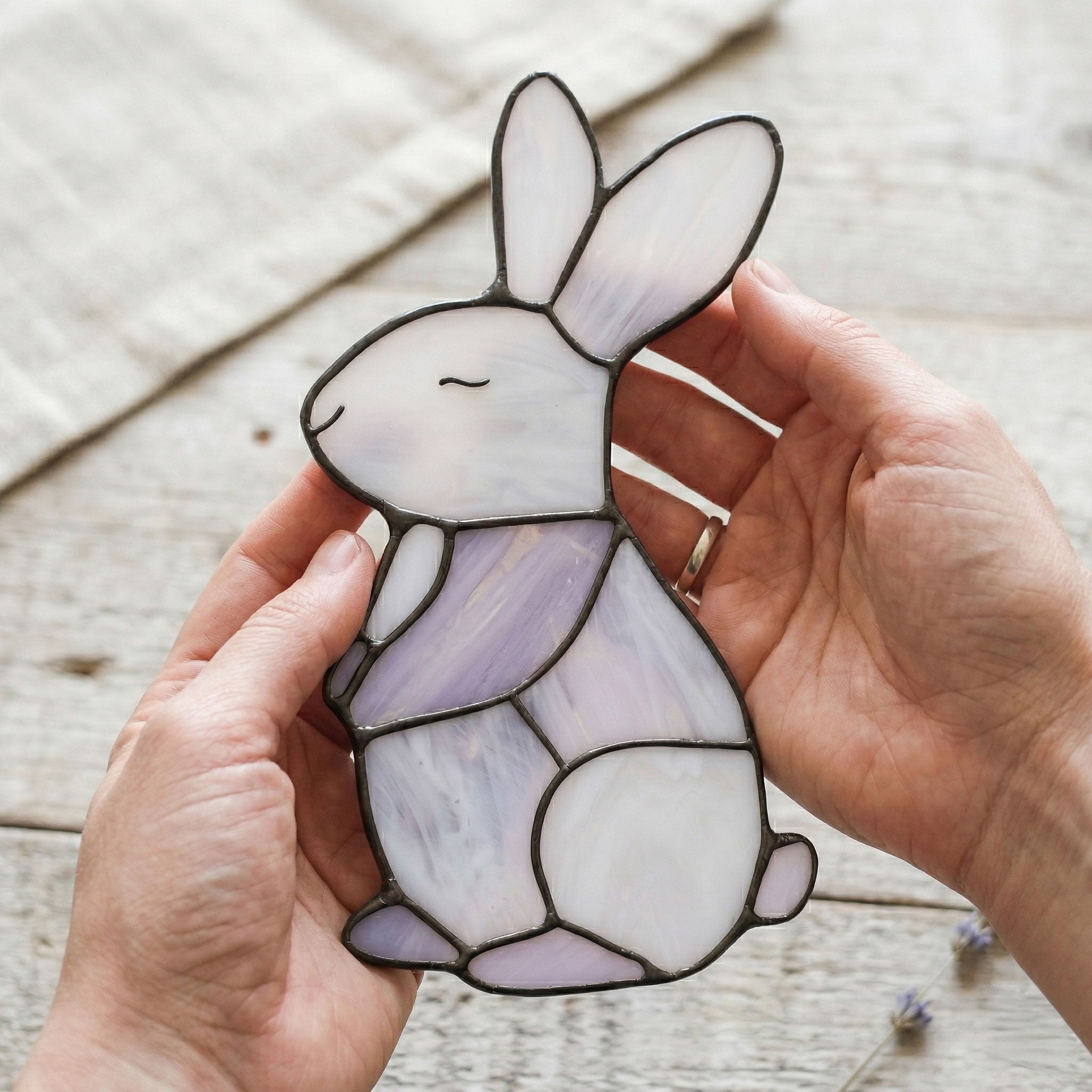 Bunny Stained Glass Pattern | Crafting Patterns & Molds | Wiccan Center