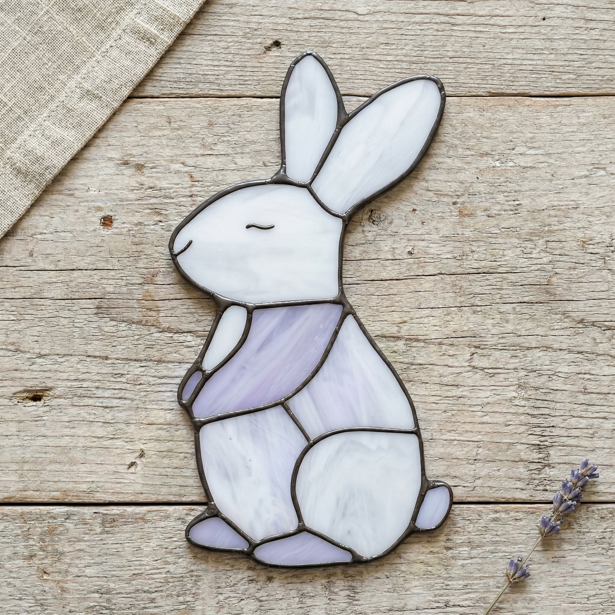 Bunny Stained Glass Pattern | Crafting Patterns & Molds | Wiccan Center
