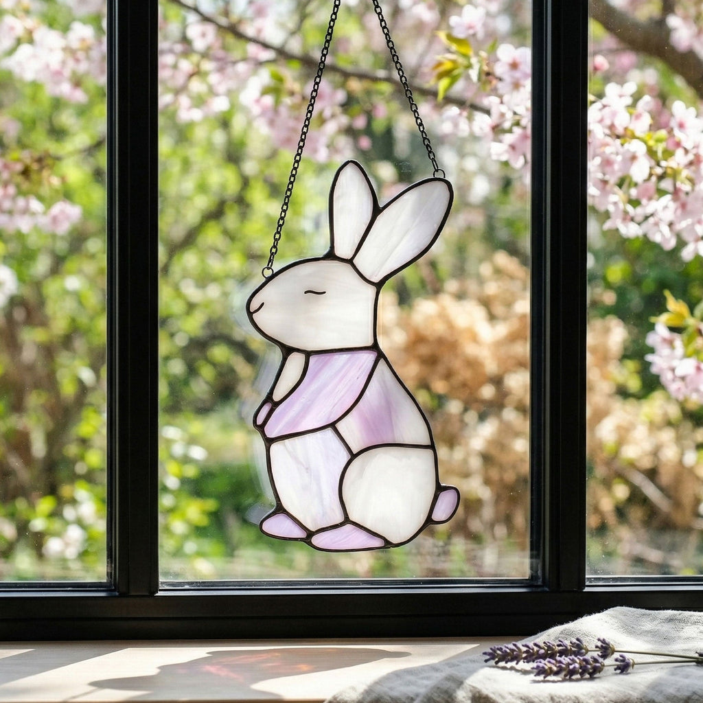 Bunny Stained Glass Pattern | Crafting Patterns & Molds | Wiccan Center